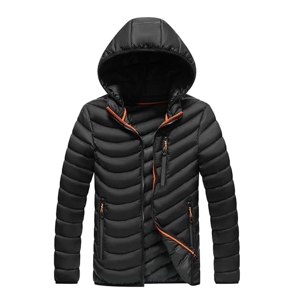 Men's Hooded Winter Parka Warm Windbreaker Outdoor Casual Jacket