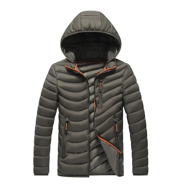 Men's Hooded Winter Parka Warm Windbreaker Outdoor Casual Jacket