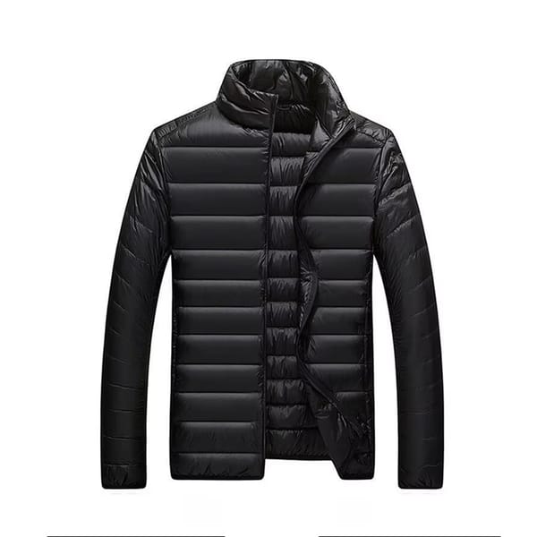 Men's Lightweight White Duck Down Puffer Jacket Waterproof Outdoor Coat