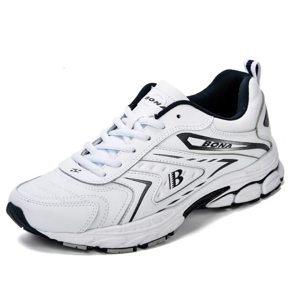 Men's Breathable Leather Casual Shoes Hard Wearing Outdoor Sneakers