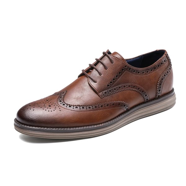 Men's Smart Dress Shoes Genuine Leather Lace Up Business Footwear