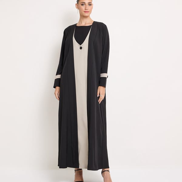 Black-R-202473 Royal Linen Jacket with buttons style